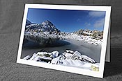 Fotokarte F073196: Stimmungsvoll spiegelnde Eisoberfläche