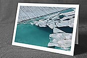 Fotokarte F076881: Eisschollen auf Gletschersee