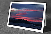 Fotokarte F104199: Glühende Wolken