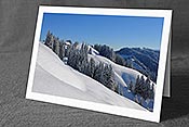 Fotokarte F104612: Frisch verschneite Hügellandschaft