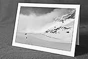 Fotokarte F108315_SW: Mensch auf Hochebene (Schwarz/Weiss)