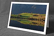 Fotokarte: Herbstliches Spiegelbild