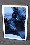 Fotokarte F136744: Eisgebilde in Bergbach