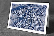 Fotokarte F144217: Vom Wind geformte Schneeoberfläche