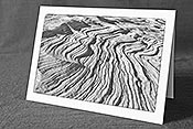 Fotokarte F144217_SW: Vom Wind geformte Schneeoberfläche (Schwarz/Weiss)